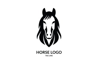 Horse Head Symbol Logo Template