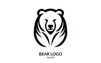 Iconic Bear Vector Logo Template