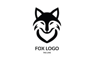 Iconic Fox Head Logo Template