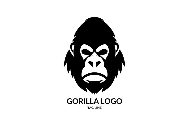 Iconic Gorilla Head Symbol Logo Logo Template