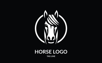 Iconic Horse Head Symbol Logo