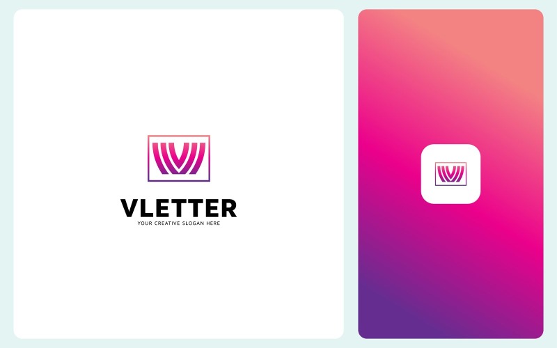 Modern V Letter Logo Design Template Logo Template