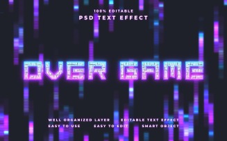 Over Game Editable Text Effect