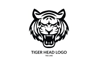Tiger Head Vector Logo Template