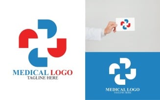 Unique Medical logo template design
