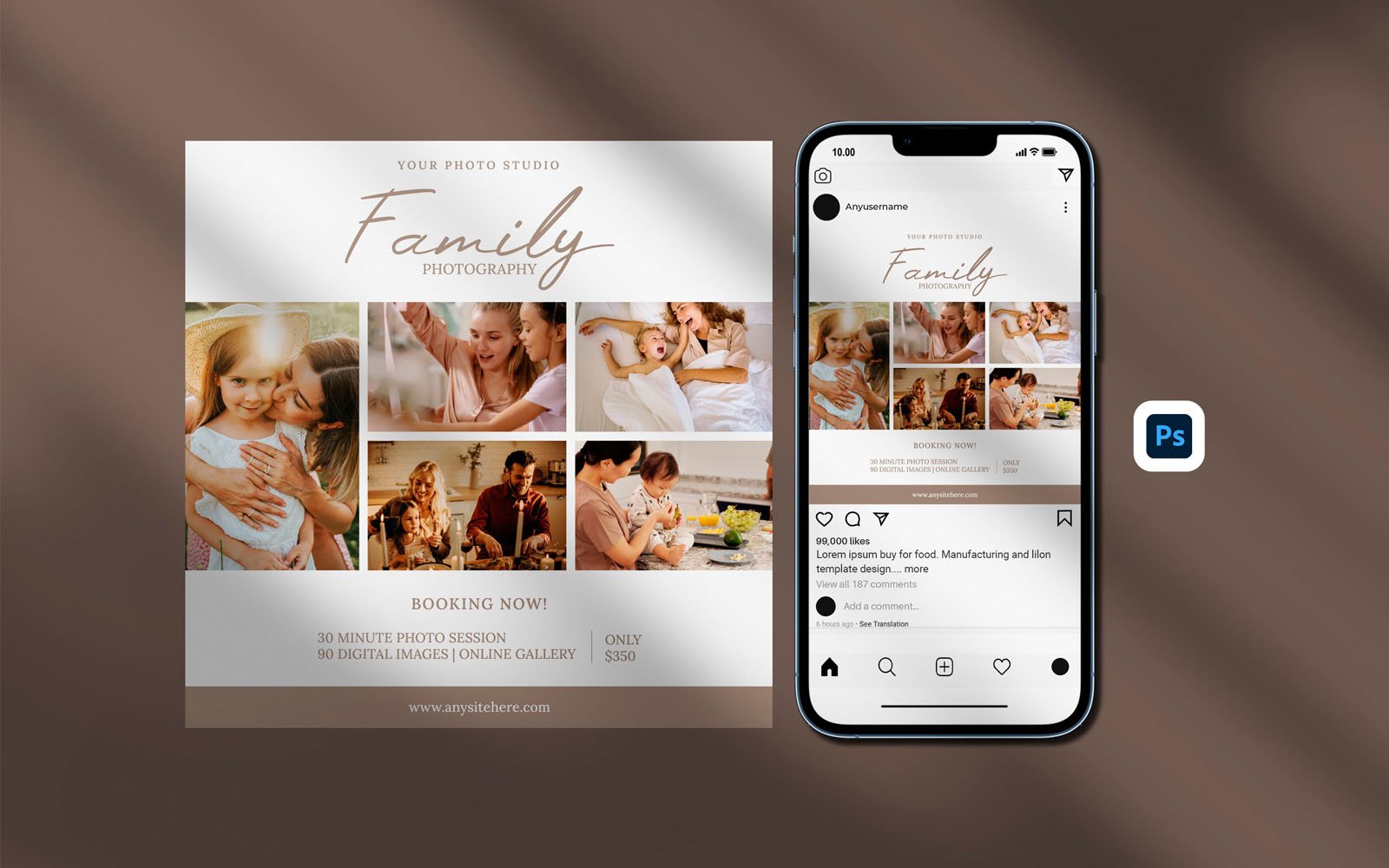 Template #370532 Wedding Instagram Webdesign Template - Logo template Preview
