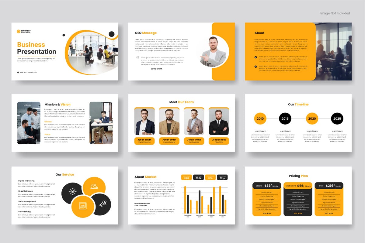 Kit Graphique #370542 Presentation Entreprise Web Design - Logo template Preview