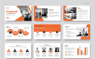Business presentation slides template. Use for infographics, modern keynote