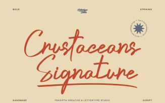 Crustaceans Signature Bold Script