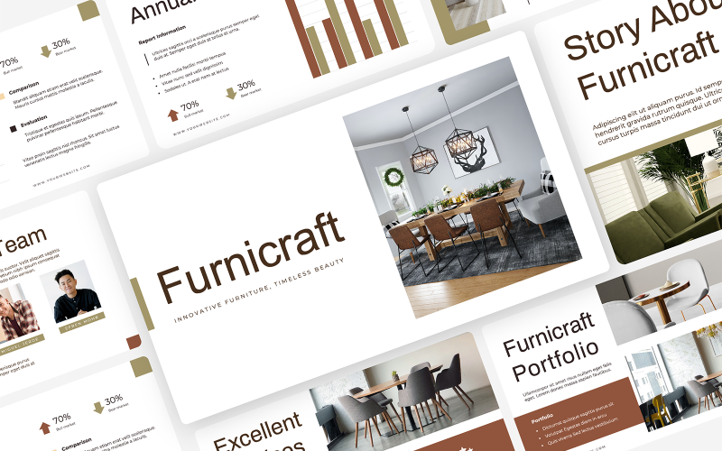 Furnicraft – Furniture Presentation Template PowerPoint Template