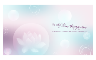 Inspirational Background 14400x8100px In Pink And Turquoise Color Scheme With Message About Choice