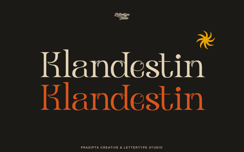 Klandestin Modern & Classical Serif Font