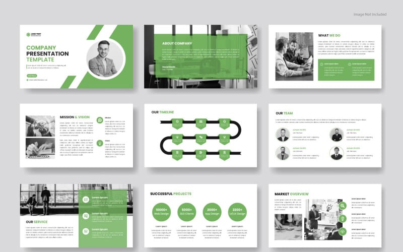 Multipurpose business presentation template. Use company profile, annual report Corporate Identity