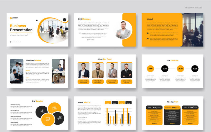 Professional Creative Business Presentation Slides Template Corporate Identity