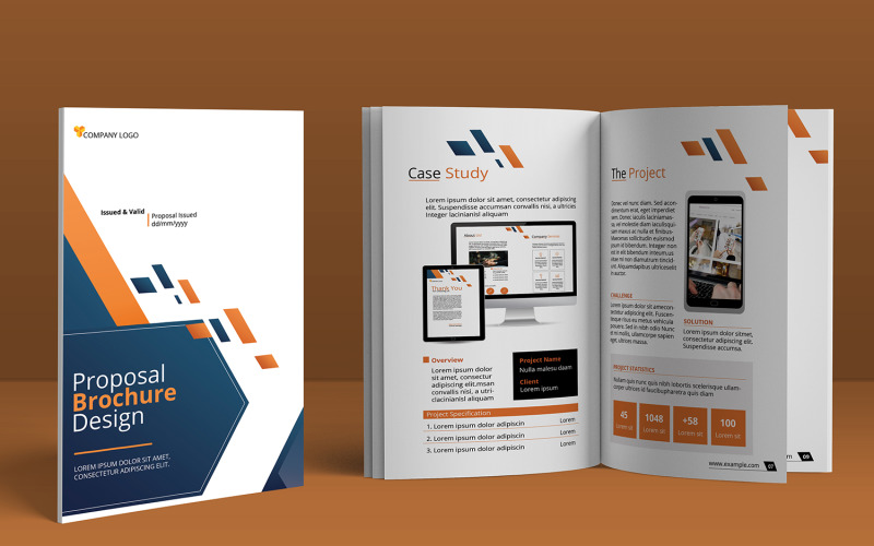 Project Proposal Template. Business Plan Brochure Template Corporate Identity