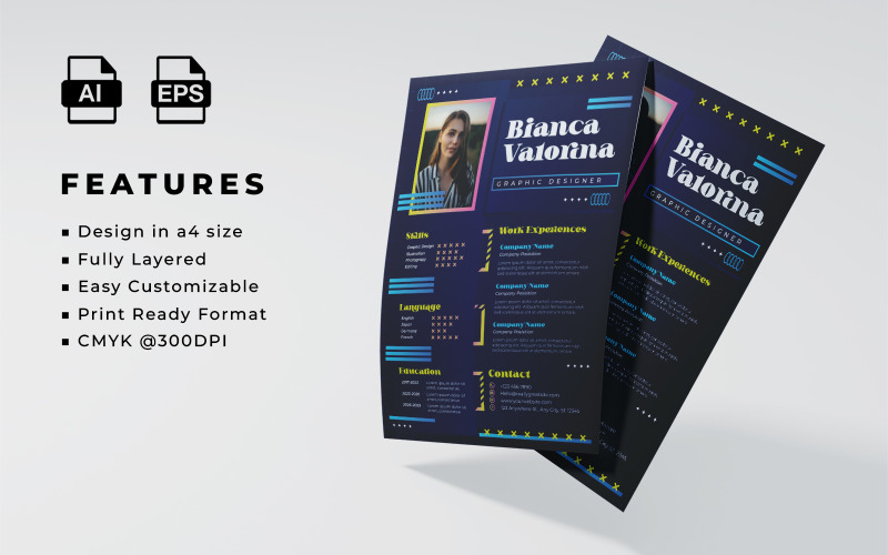 Resume and CV Template 15 Corporate Identity