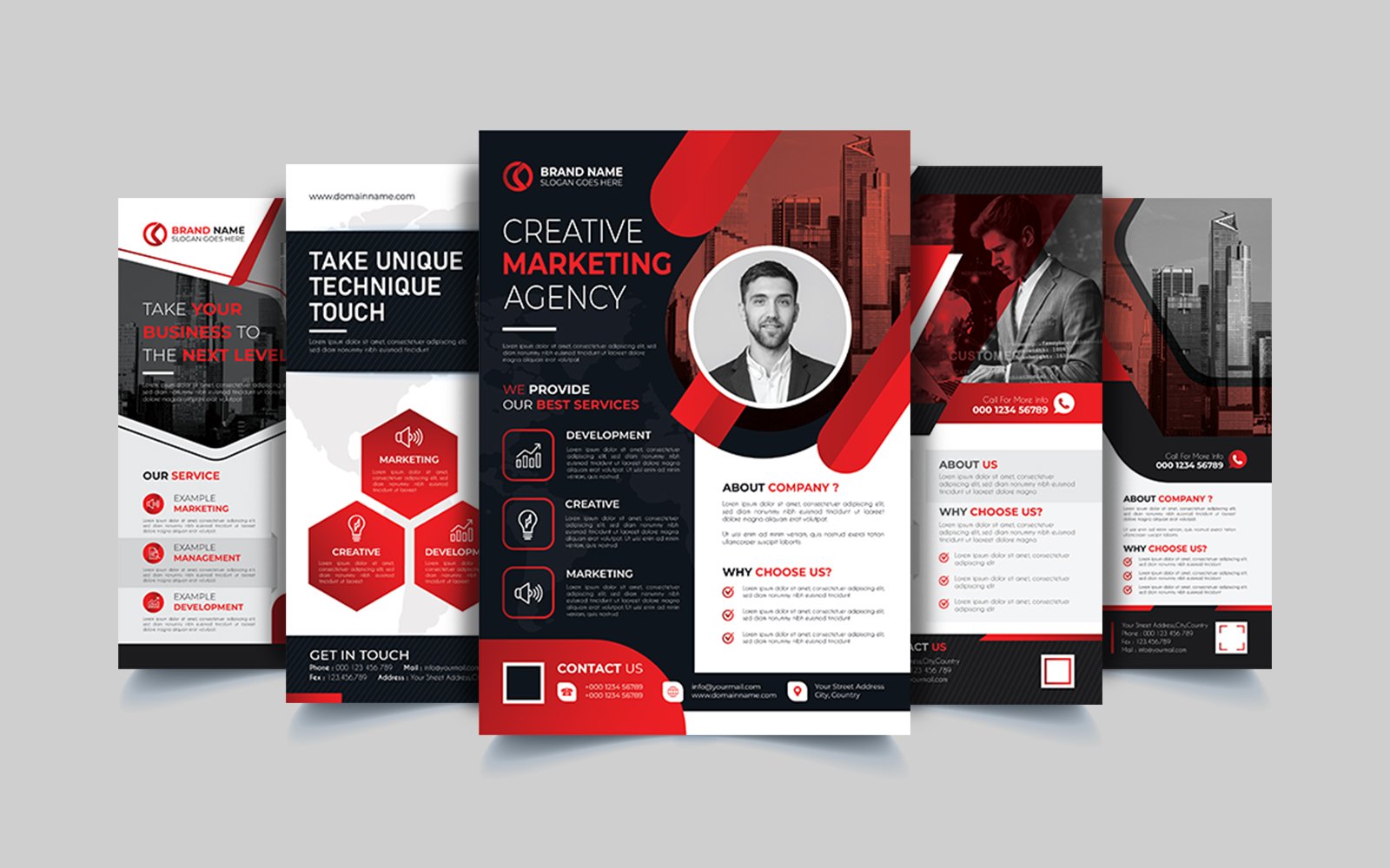 Template #370620 Agency Brochure Webdesign Template - Logo template Preview