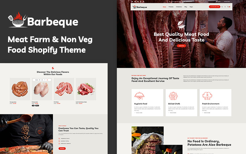 Barbeque - BBQ & Meat Food Multipurpose Shopify 2.0 Responsive Theme Shopify Theme