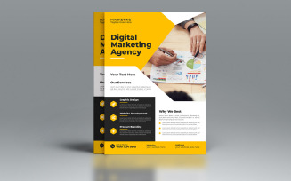 Business Agency Flyer Vector Template