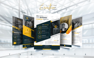 Professional And Creative Business Flyer Template.