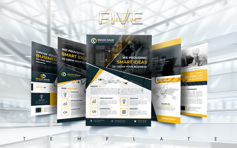 Professional Corporate Business Flyer Template. Corporate Identity