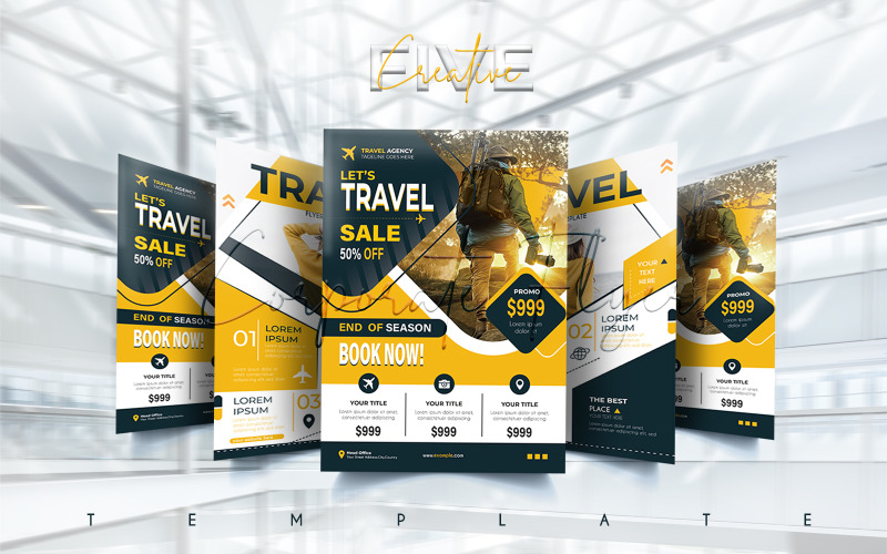 Travel Agency Flyer Templates Corporate Identity