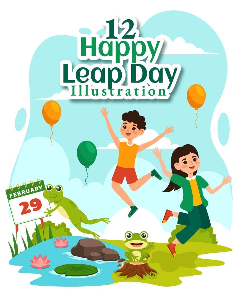 Template #370794 Leap Day Webdesign Template - Logo template Preview