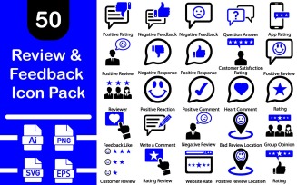 Review and Feedback Icon Pack
