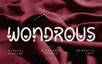 Wondrous - Romantic Display Font