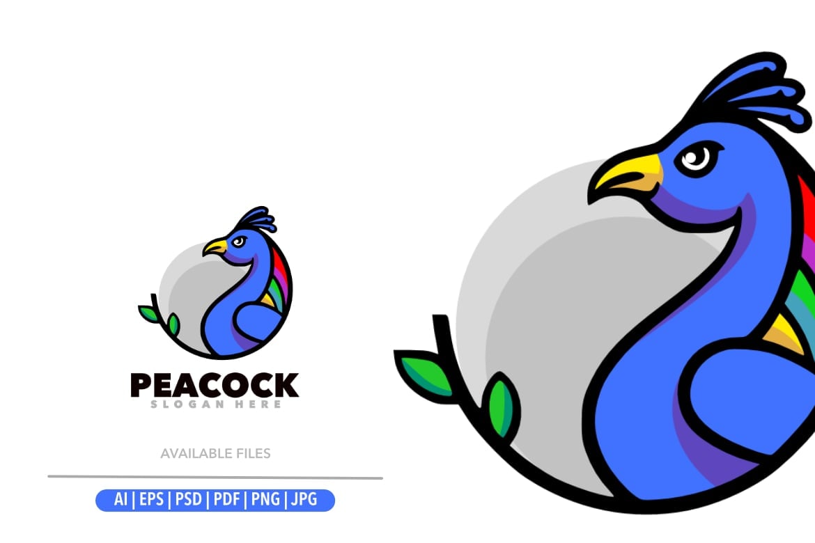 Template #370866 Animal Peacock Webdesign Template - Logo template Preview