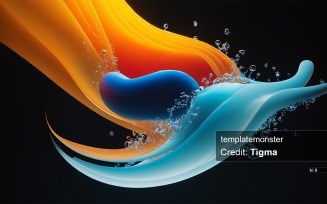 Colorful Wave: A Stunning Digital Download of an Abstract Image