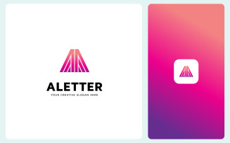 Modern Creative A Letter Logo Design Template