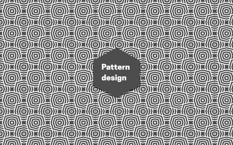 Seamless black and white patter design Pattern