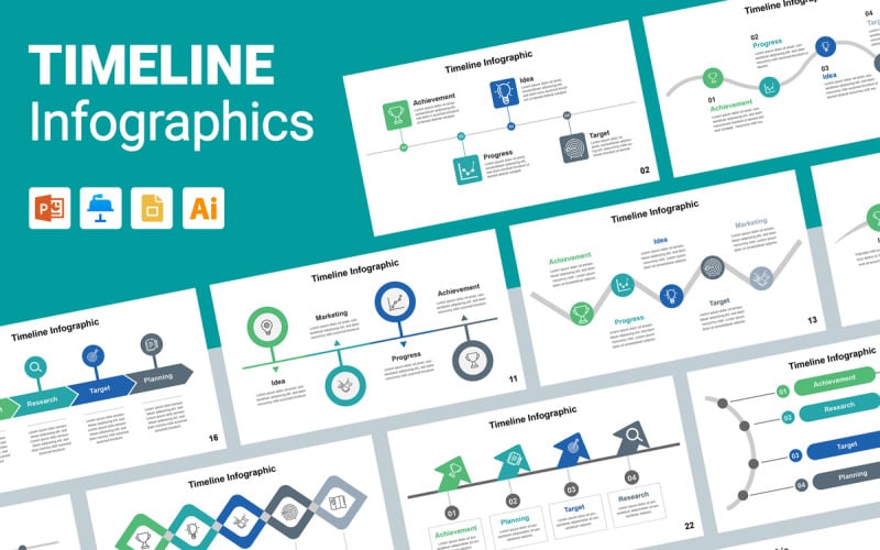Timeline Infographic Design Template Layout Infographic Element