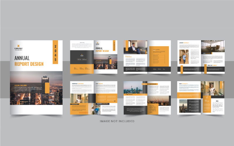 Annual Report Brochure Design or Annual Report Design template Layout Corporate Identity