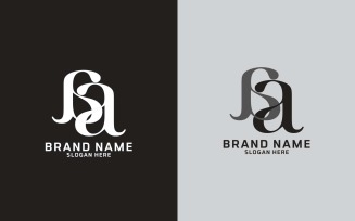Creative Two Letter AA Logo Design Brand