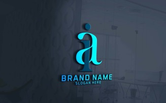 Creative Two Letter AI Logo Design