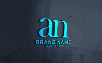 Creative Two Letter AN Logo Design