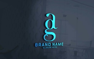 Creative Two Letter GA Logo Design