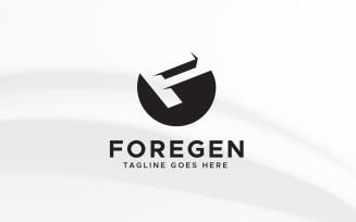 F letter modern logo design template