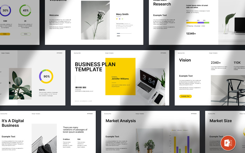 The Business Plan Powerpoint Presentation PowerPoint Template