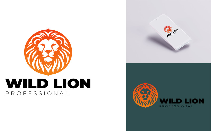 Creative Wild Lion Logo Template