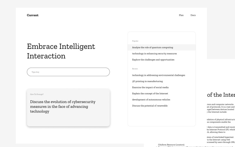 Easy Understand AI Web Chat Application UI Element