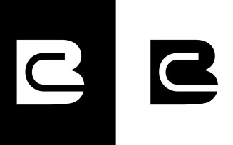 Initial Letter bc, cb abstract company or brand Logo Design