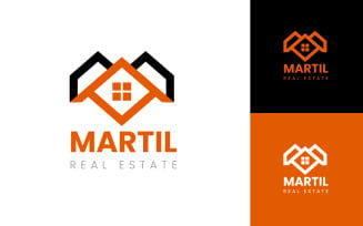 Letter M Real Estate Logo