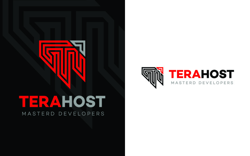 Letter T Web Developers Logo Design Logo Template
