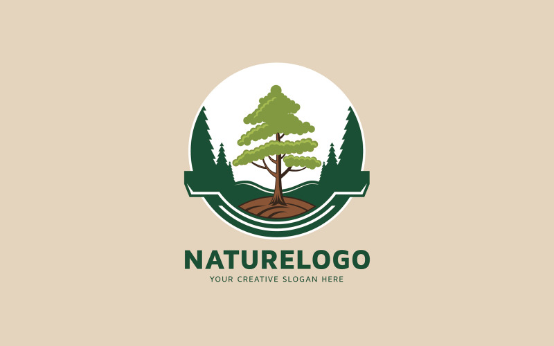 Nature Tree logo Design Template Logo Template