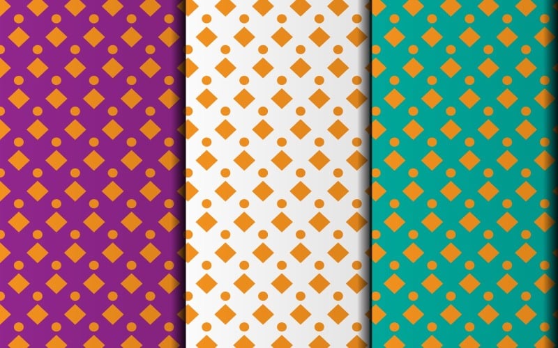 Set of seamless pattern design template Pattern