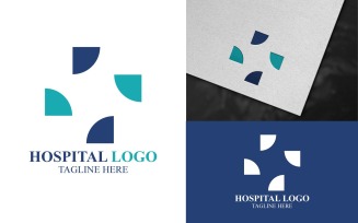 Simple Hospital Logo Template Design