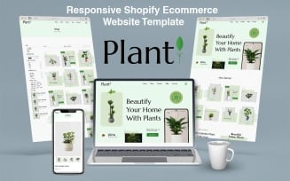 Shopify plant Ecommerce Website Template